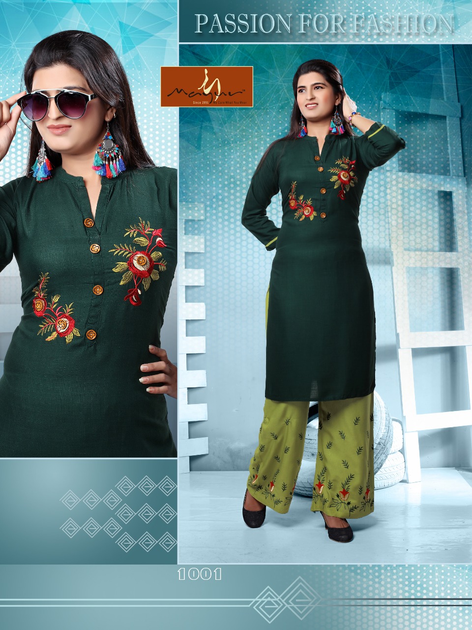 Glorious Vol 2 | Mayur | Latest | Rayon | Kurti With Palazzo Collection
