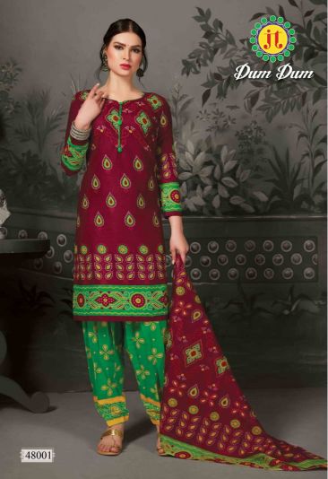 Jt  Present Dumdum Vol 48 Printed Cotton Dress Material Catalogue