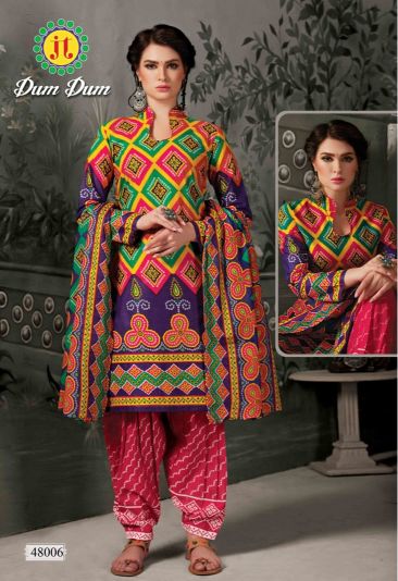 Jt  Present Dumdum Vol 48 Printed Cotton Dress Material Catalogue