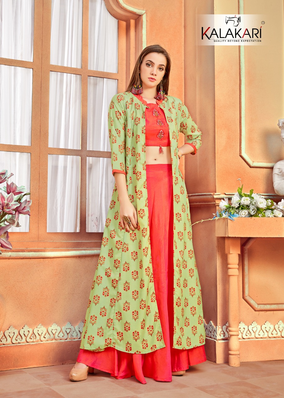 Kalakari By Trendz Vol 9 Designer Shrug Style Kurti Collection