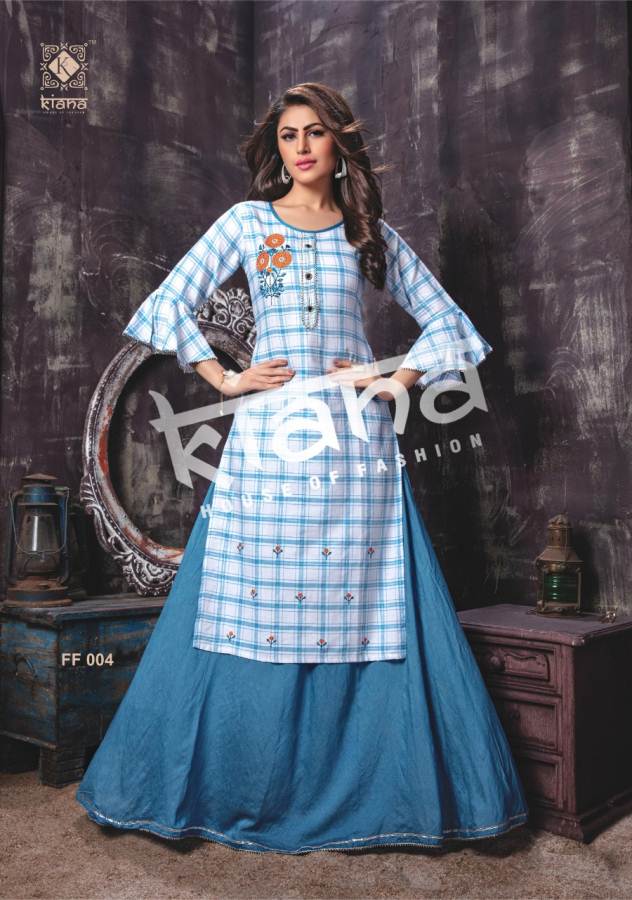Kiana Fusion Flavours Kurtis And Bottom Special Navratri Collection