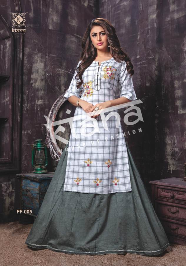 Kiana Fusion Flavours Kurtis And Bottom Special Navratri Collection