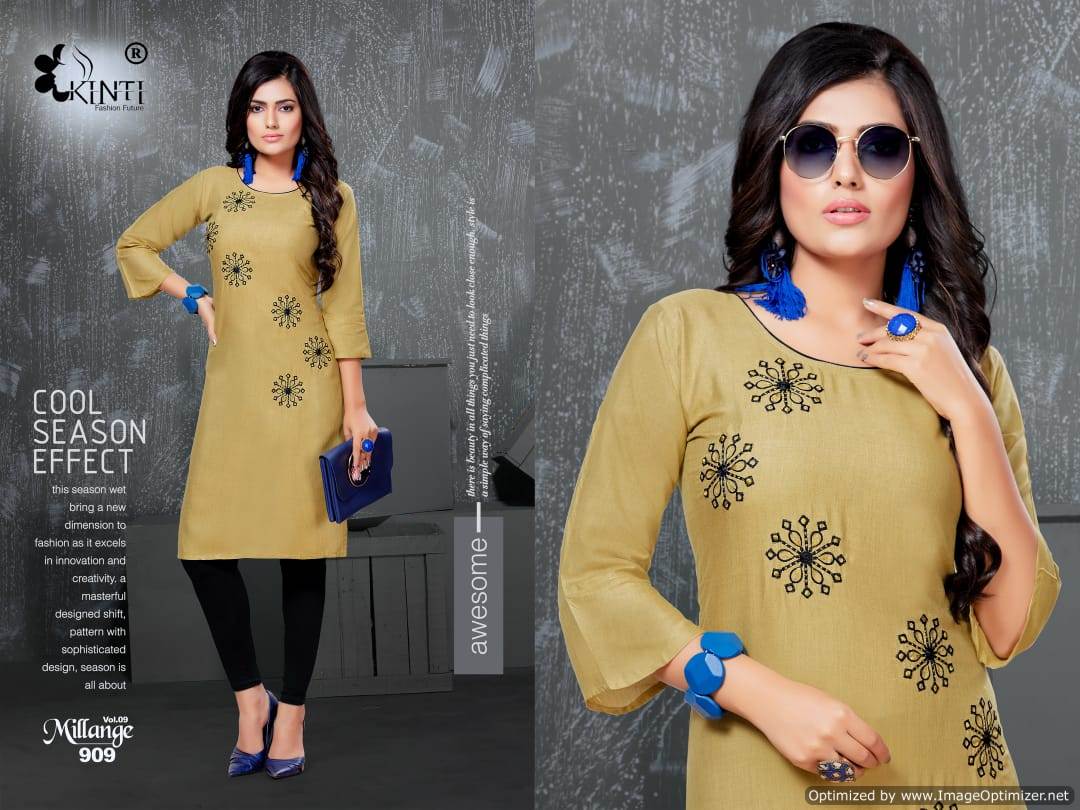 Kinti By Milange Vol 9 Rayon Straight Kuti Collection