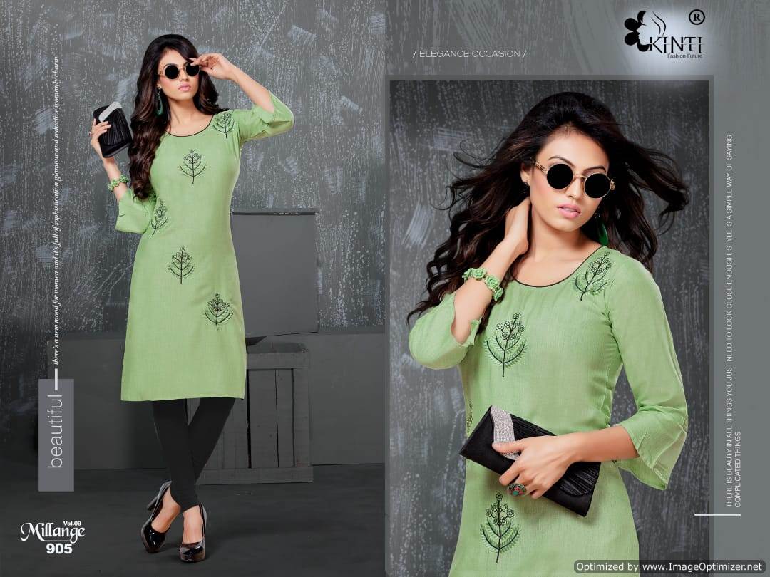 Kinti By Milange Vol 9 Rayon Straight Kuti Collection