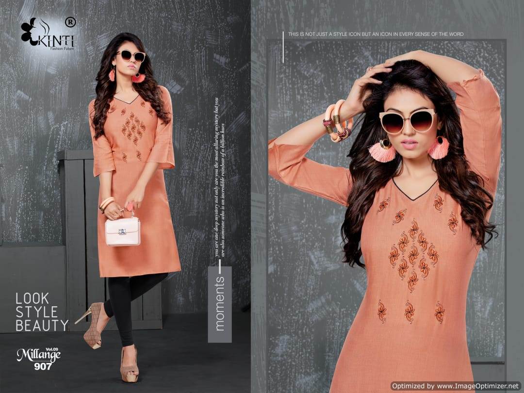 Kinti By Milange Vol 9 Rayon Straight Kuti Collection
