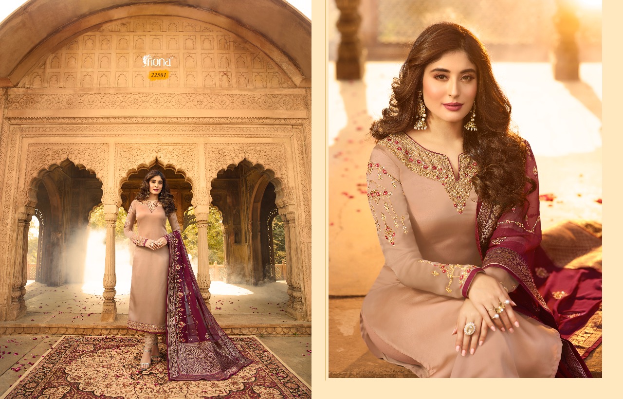 Kritika By  Fiona Heavy Dupatta  Designer Salwar Suits Catalogue