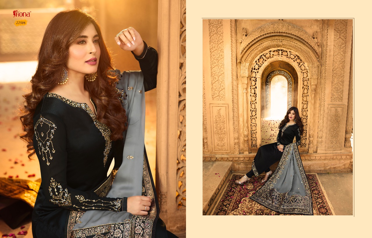 Kritika By  Fiona Heavy Dupatta  Designer Salwar Suits Catalogue