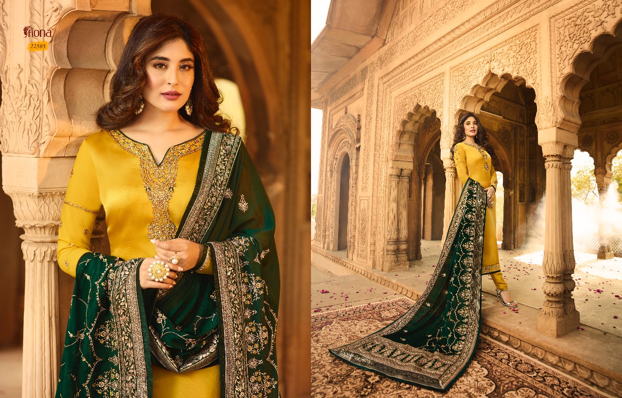 Kritika By  Fiona Heavy Dupatta  Designer Salwar Suits Catalogue