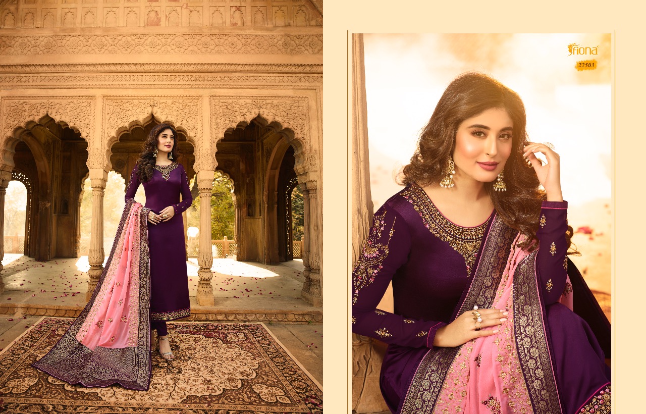 Kritika By  Fiona Heavy Dupatta  Designer Salwar Suits Catalogue