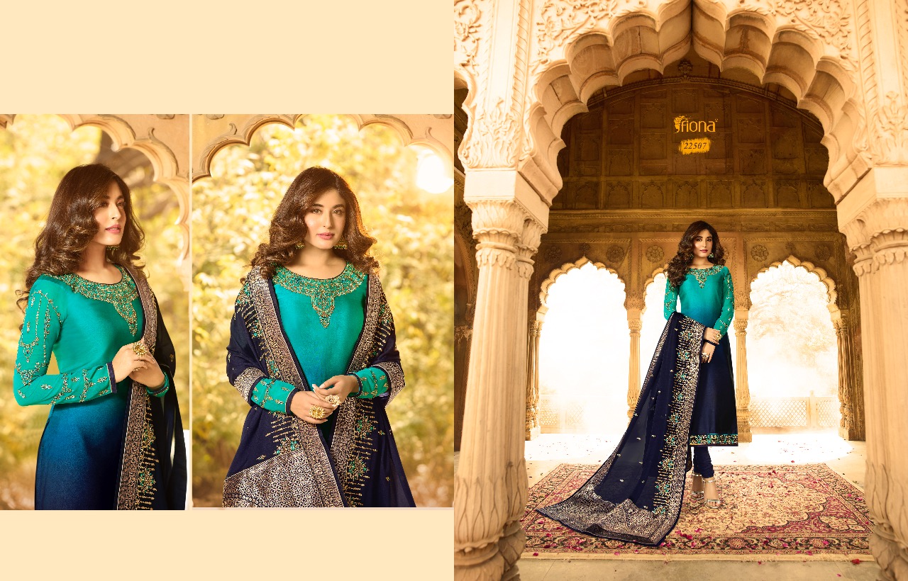 Kritika By  Fiona Heavy Dupatta  Designer Salwar Suits Catalogue