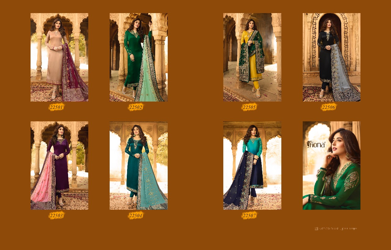 Kritika By  Fiona Heavy Dupatta  Designer Salwar Suits Catalogue