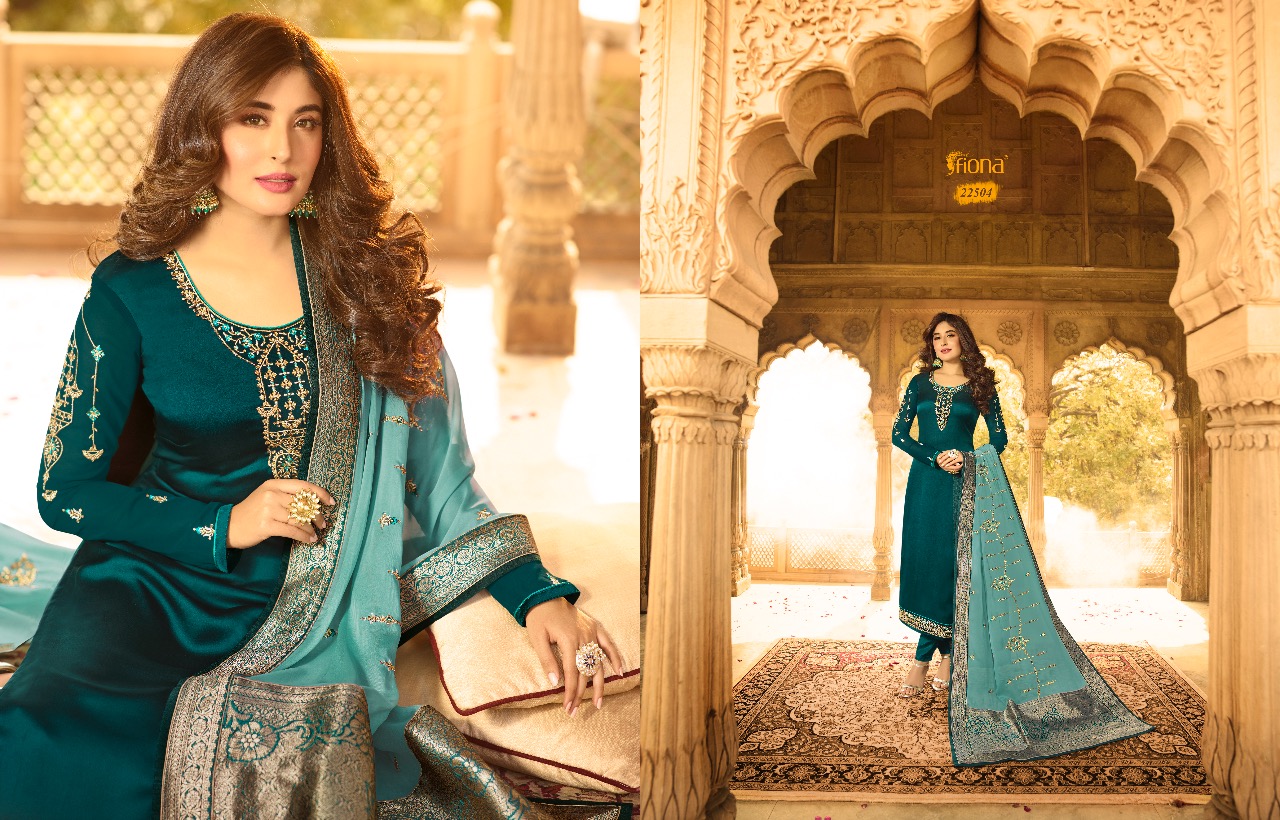 Kritika By  Fiona Heavy Dupatta  Designer Salwar Suits Catalogue