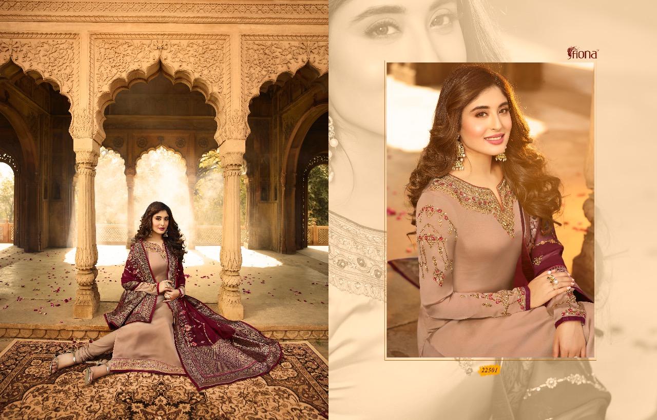 Kritika By  Fiona Heavy Dupatta  Designer Salwar Suits Catalogue