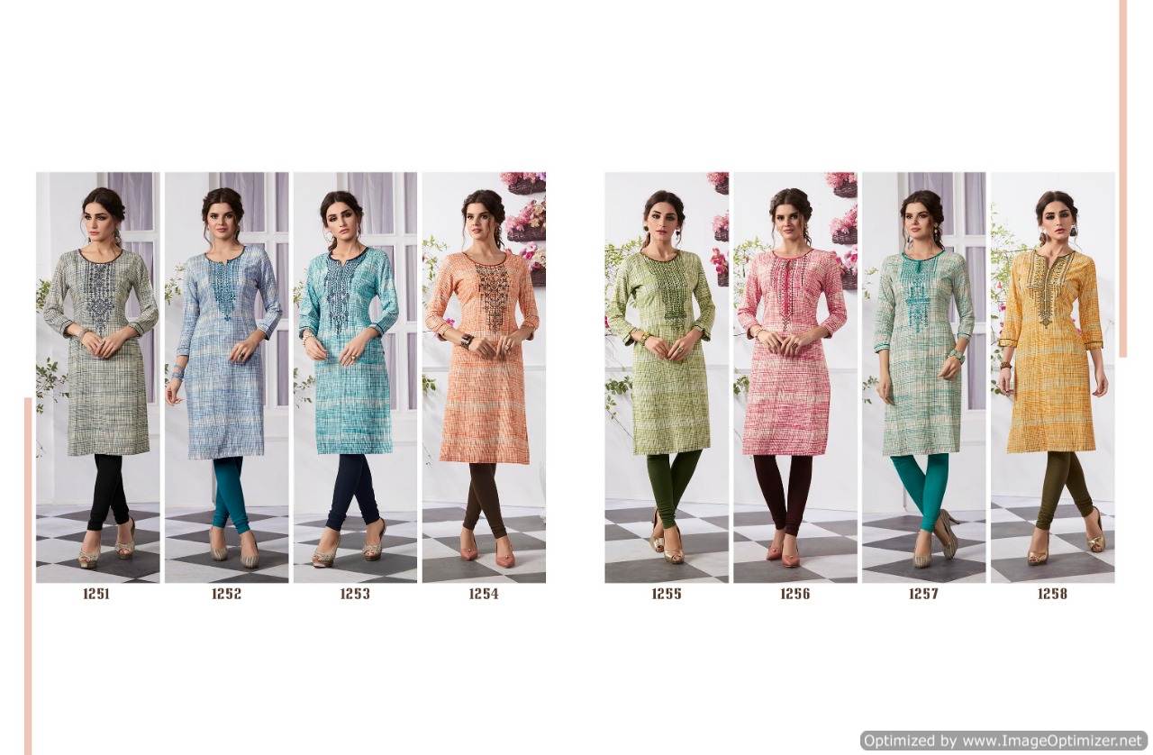 Matrix By Rangoon Heavy Rayon Printed Kurti Collection