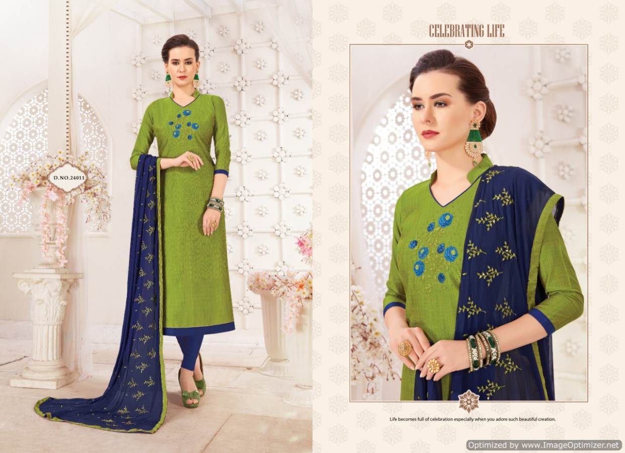 Nayra Vol 2 By Shreeji Designer Churidar Dress Material Collection