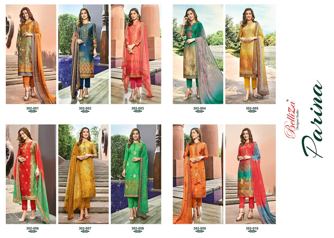 Parina By Belliza Designer Pure Modal Dress Material Collection