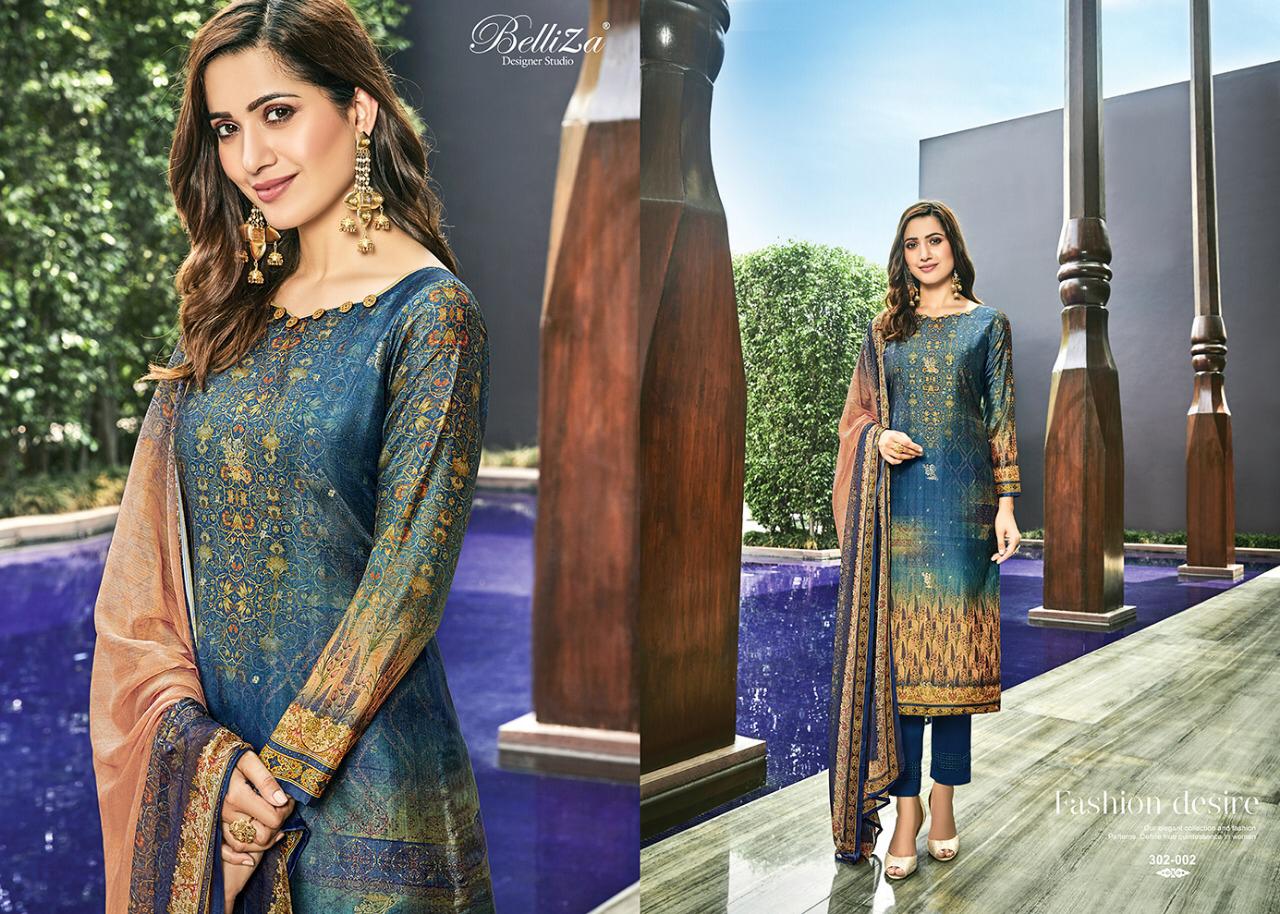 Parina By Belliza Designer Pure Modal Dress Material Collection