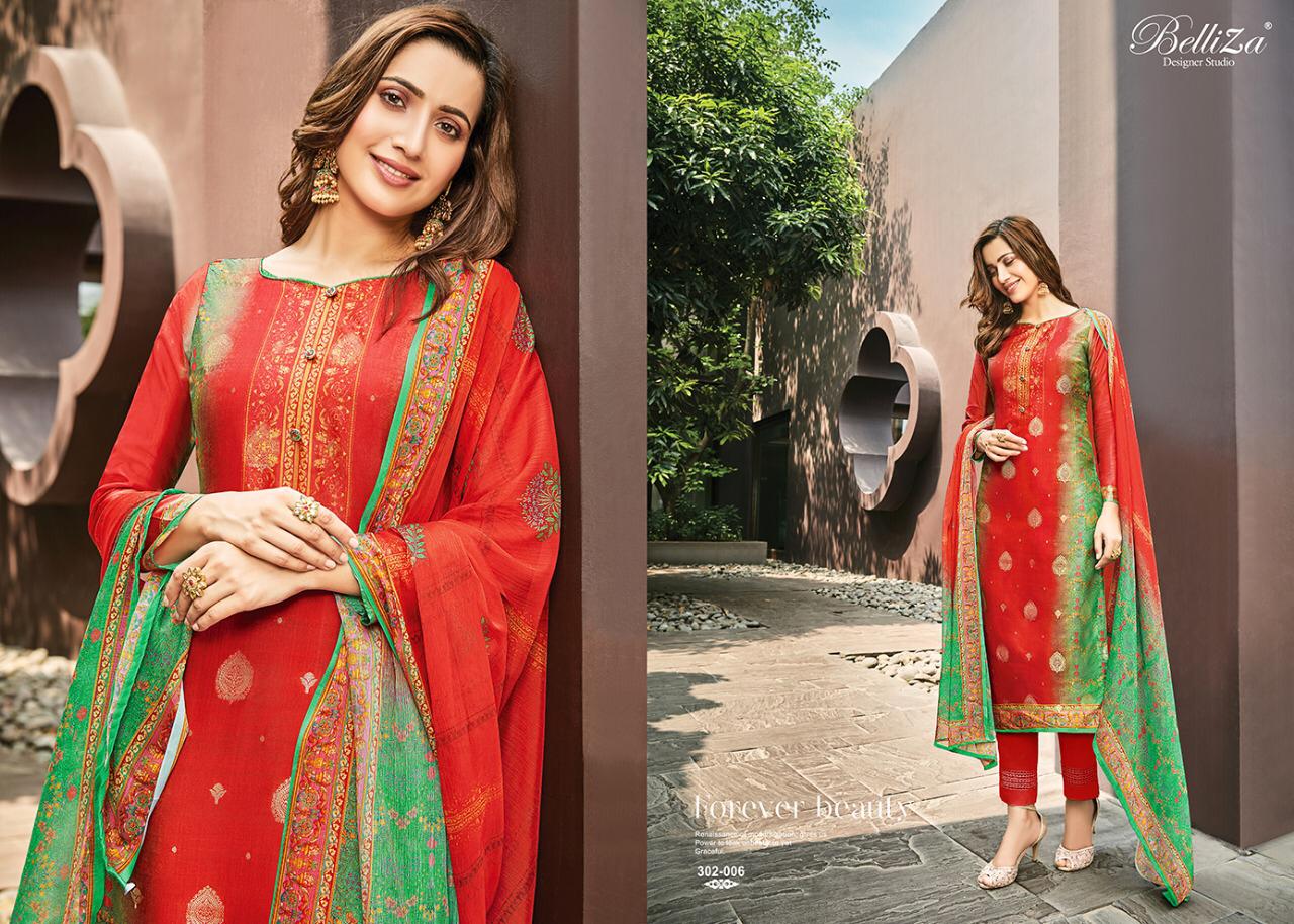 Parina By Belliza Designer Pure Modal Dress Material Collection