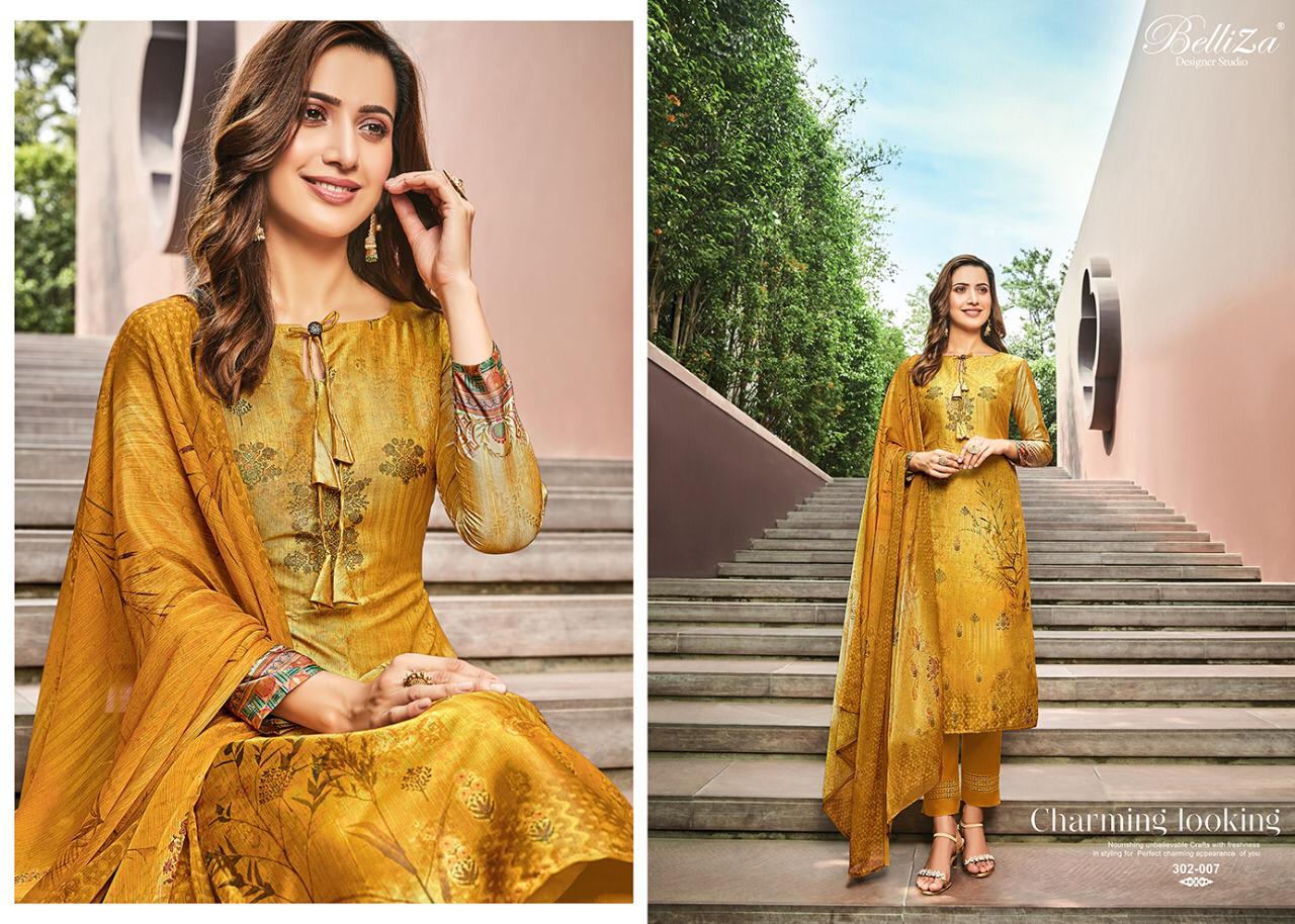 Parina By Belliza Designer Pure Modal Dress Material Collection