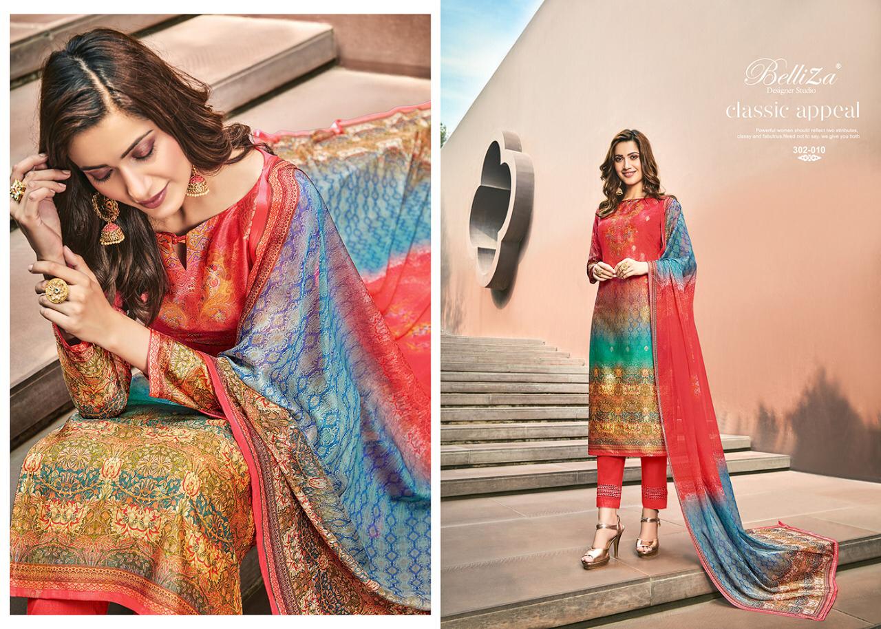Parina By Belliza Designer Pure Modal Dress Material Collection