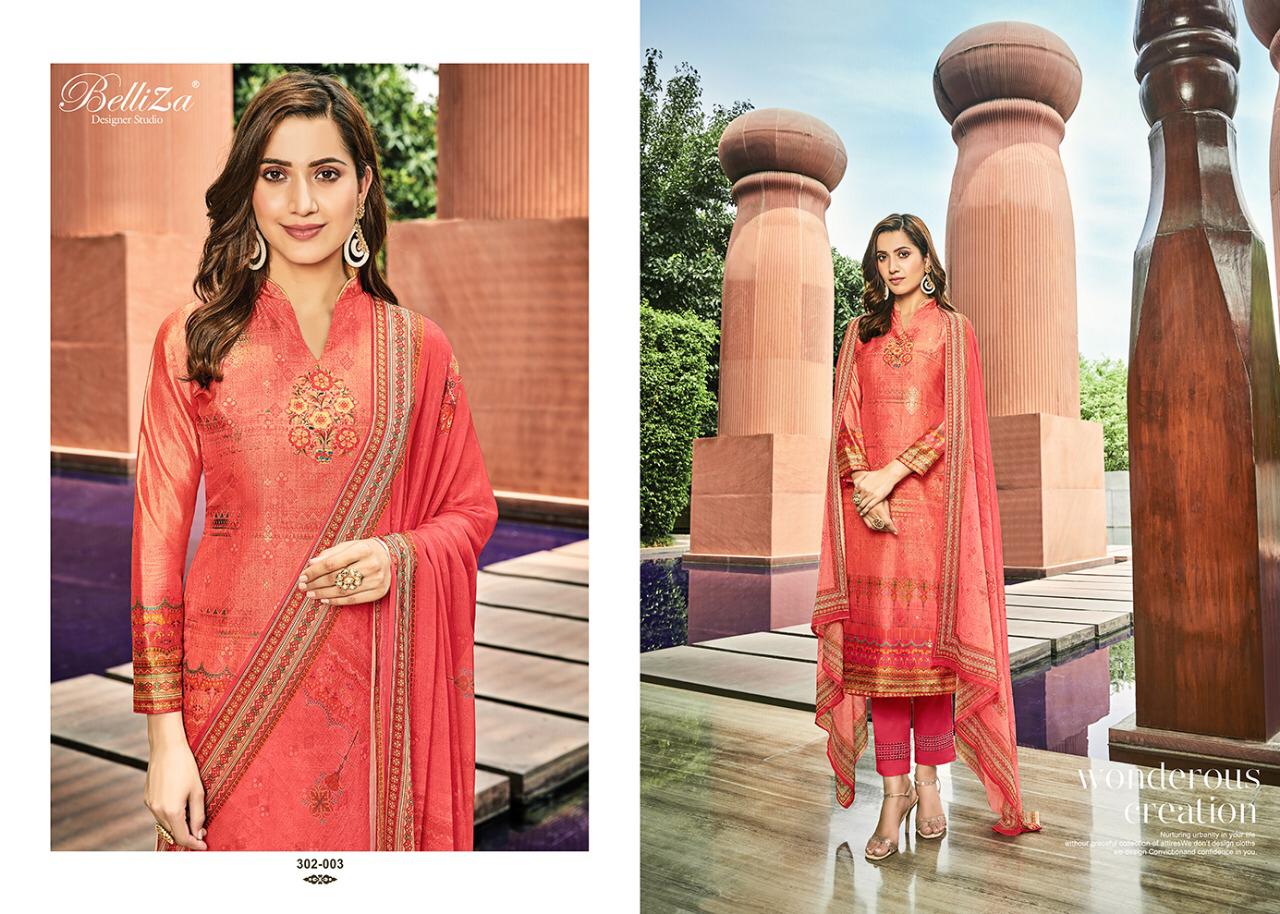 Parina By Belliza Designer Pure Modal Dress Material Collection