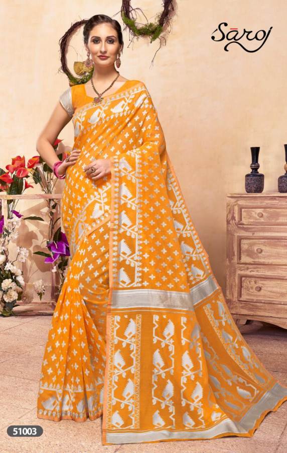 Saroj Minakshi Designer Cotton Jacquard Saree Collection