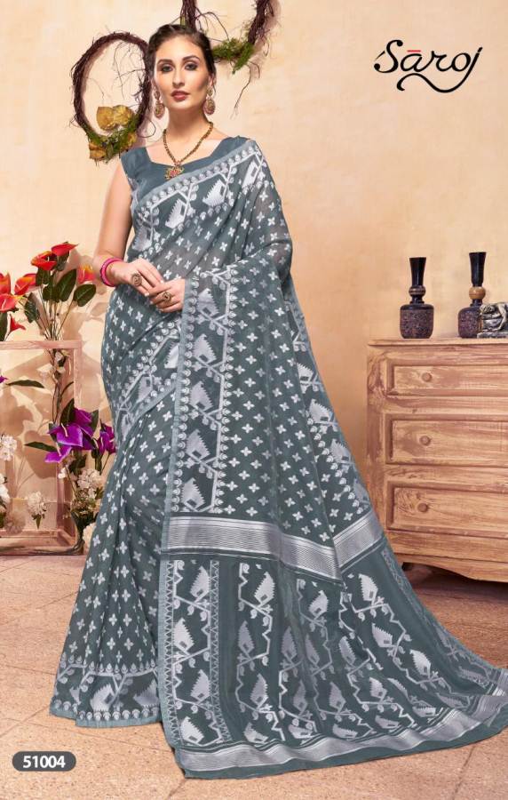 Saroj Minakshi Designer Cotton Jacquard Saree Collection