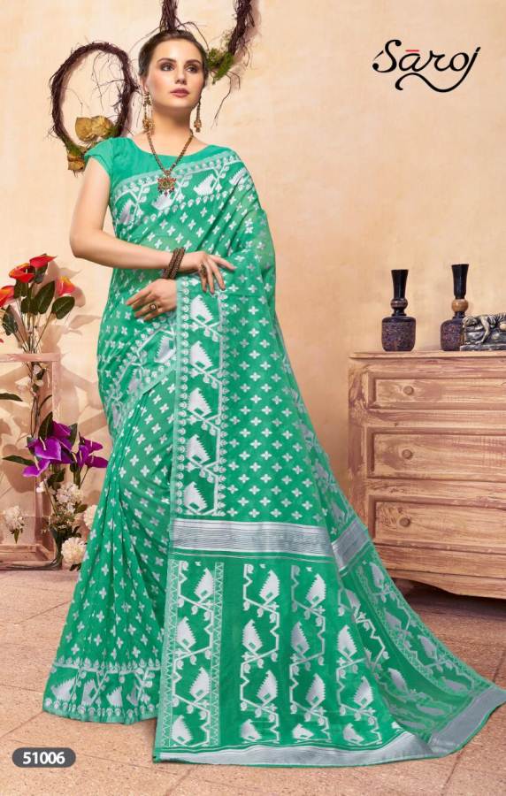 Saroj Minakshi Designer Cotton Jacquard Saree Collection