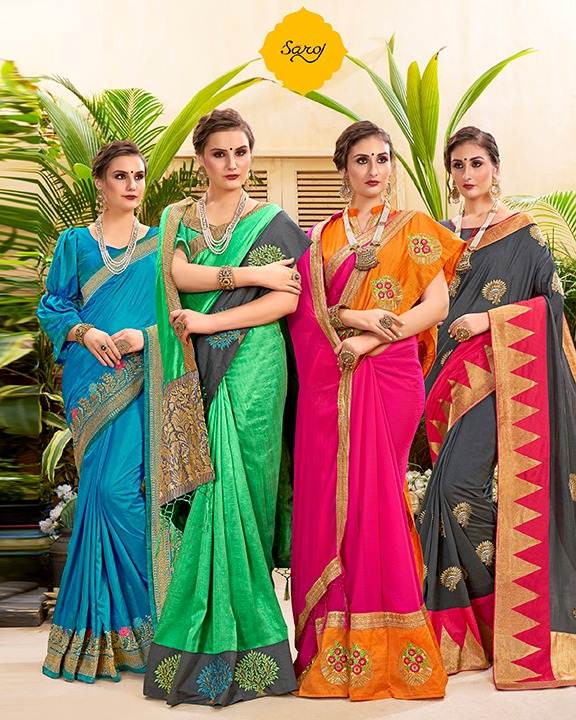 Saroj By Sanskruti Heavy Silk Designer Saree Collection