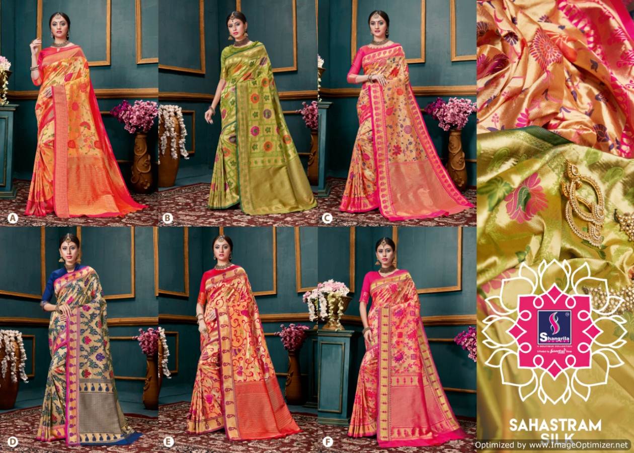 Shahstram By Shangrila Silk Designer Paithani Silk Saree Collection