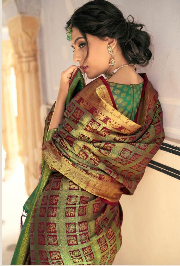 Shangrila Present Amrapalli Silk Meenakari Soft Silk Saree Collection