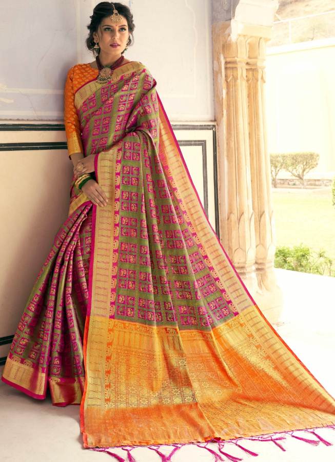 Shangrila Present Amrapalli Silk Meenakari Soft Silk Saree Collection