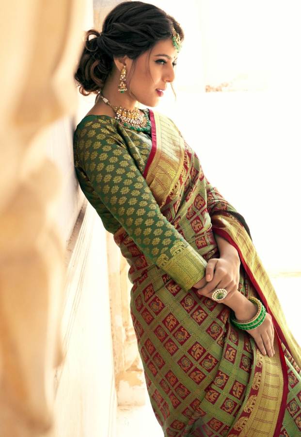 Shangrila Present Amrapalli Silk Meenakari Soft Silk Saree Collection