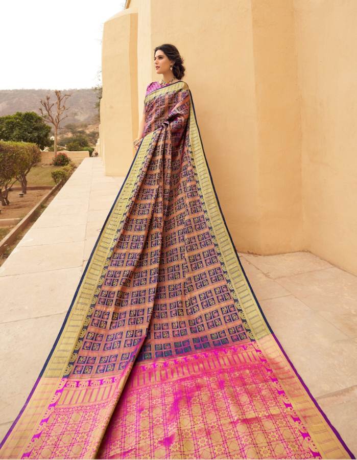 Shangrila Present Amrapalli Silk Meenakari Soft Silk Saree Collection