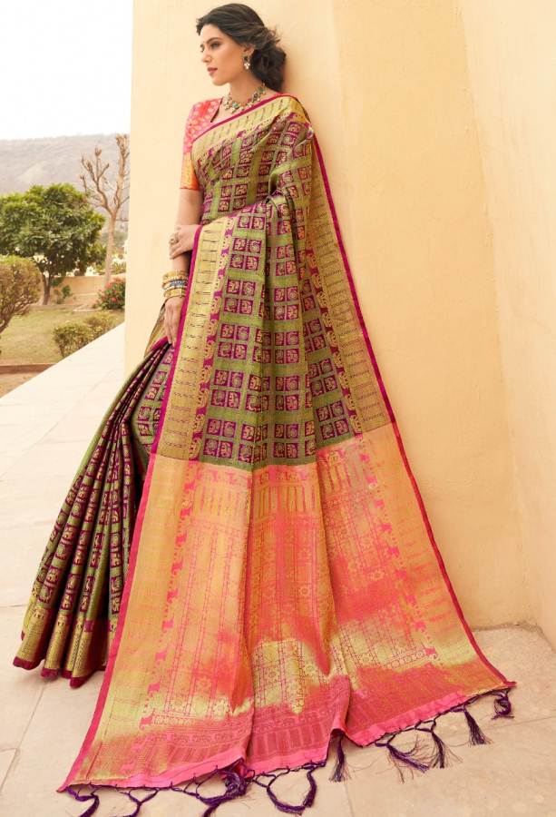 Shangrila Present Amrapalli Silk Meenakari Soft Silk Saree Collection