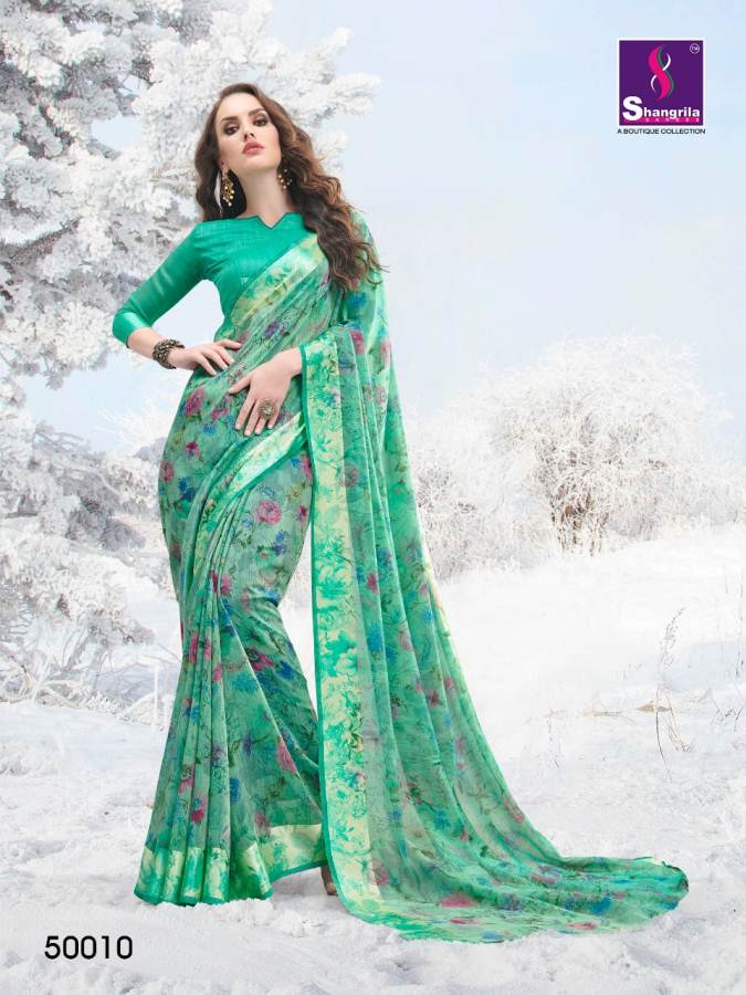 Shangrila Present Jura Cotton Printed Linen Cotton Saree Collection