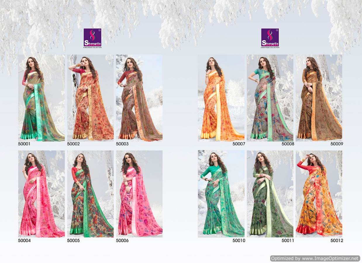Shangrila Present Jura Cotton Printed Linen Cotton Saree Collection