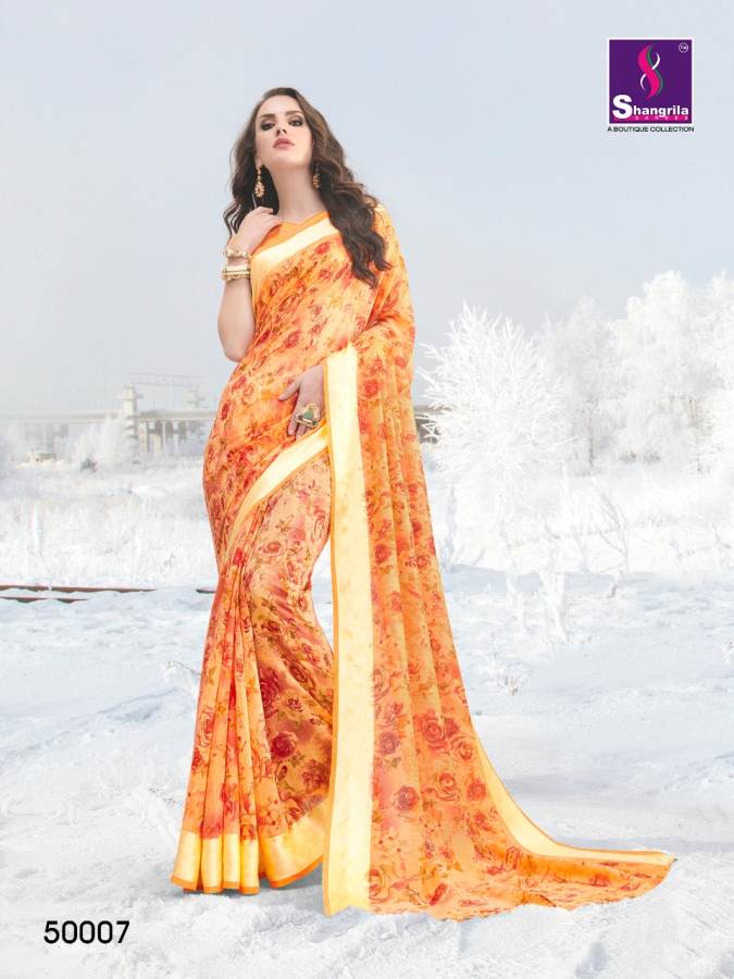 Shangrila Present Jura Cotton Printed Linen Cotton Saree Collection