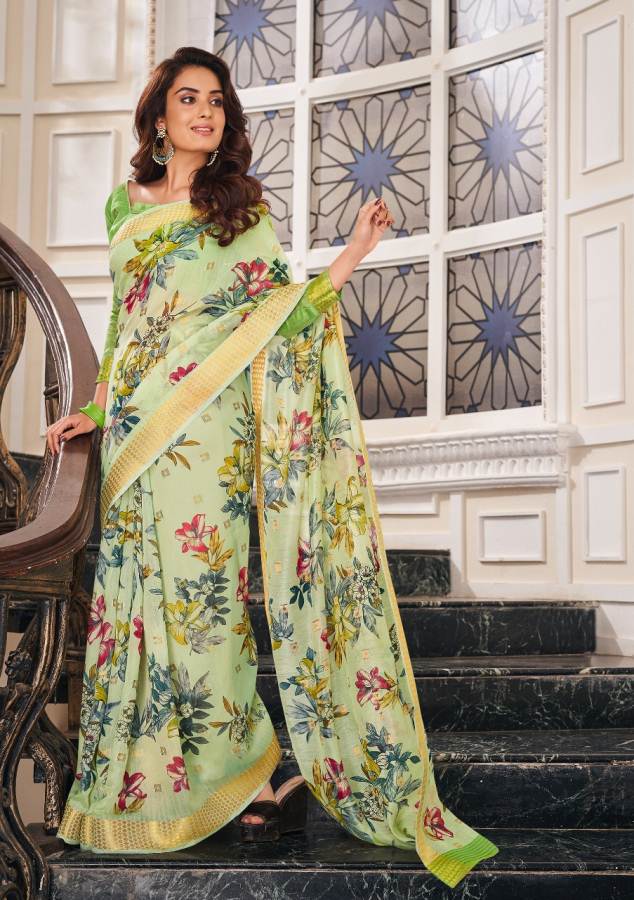 Shangrila Present Senorita Rich Linen Saree Collection .