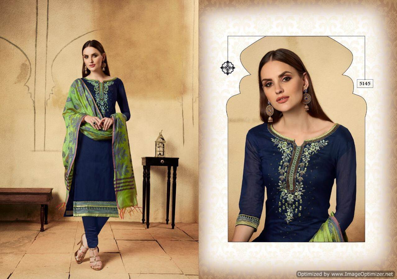 Swagat By Kessi Designer Banarasi Chanderi Dress Material Collection