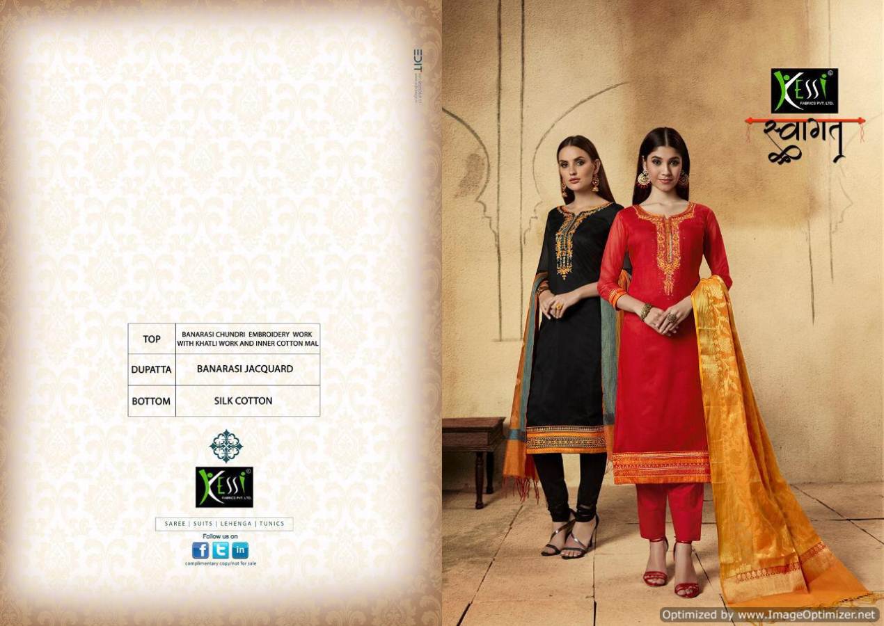 Swagat By Kessi Designer Banarasi Chanderi Dress Material Collection