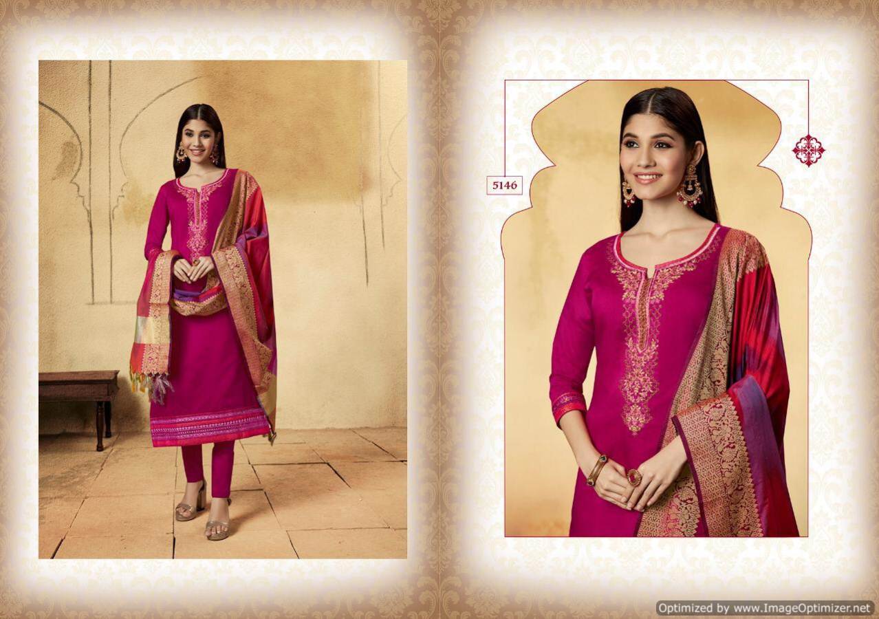 Swagat By Kessi Designer Banarasi Chanderi Dress Material Collection