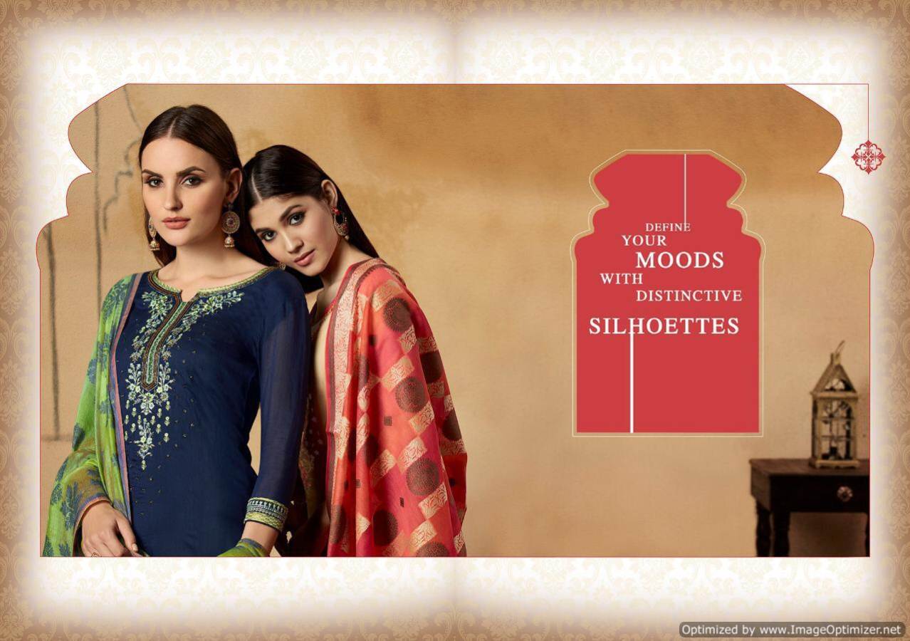 Swagat By Kessi Designer Banarasi Chanderi Dress Material Collection