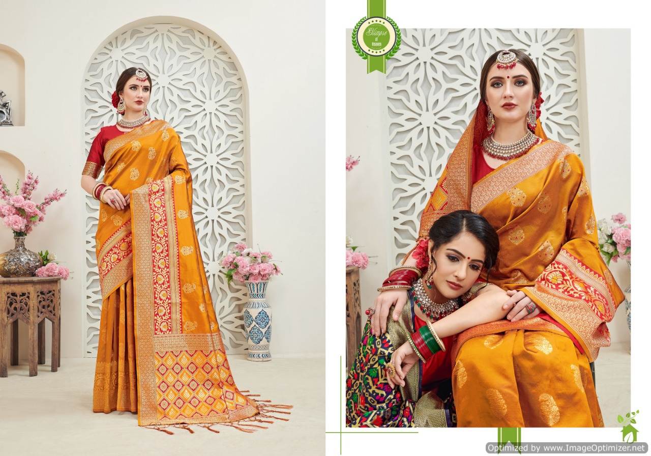 Titan Vol 8 By Ynf Banarasi Silk Saree Collection