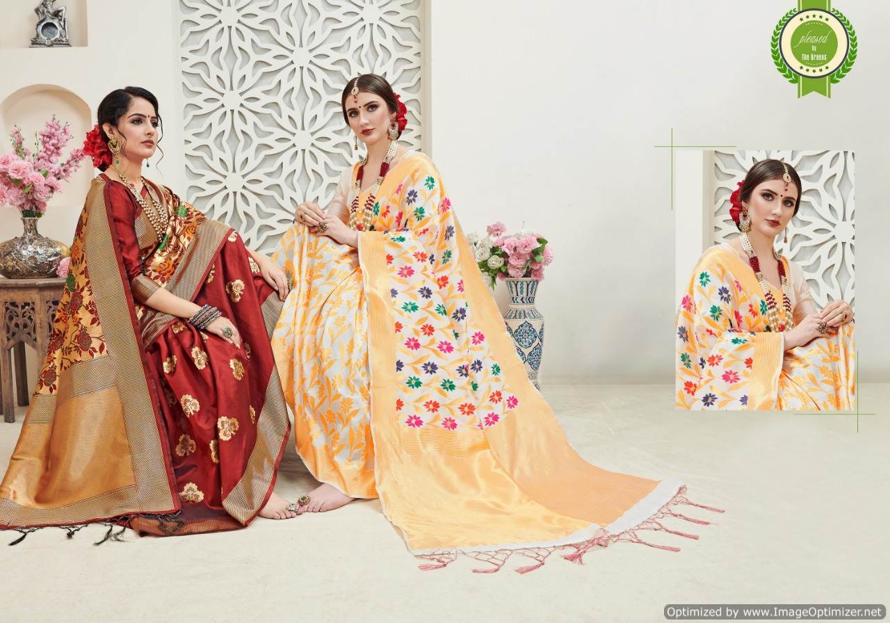 Titan Vol 8 By Ynf Banarasi Silk Saree Collection