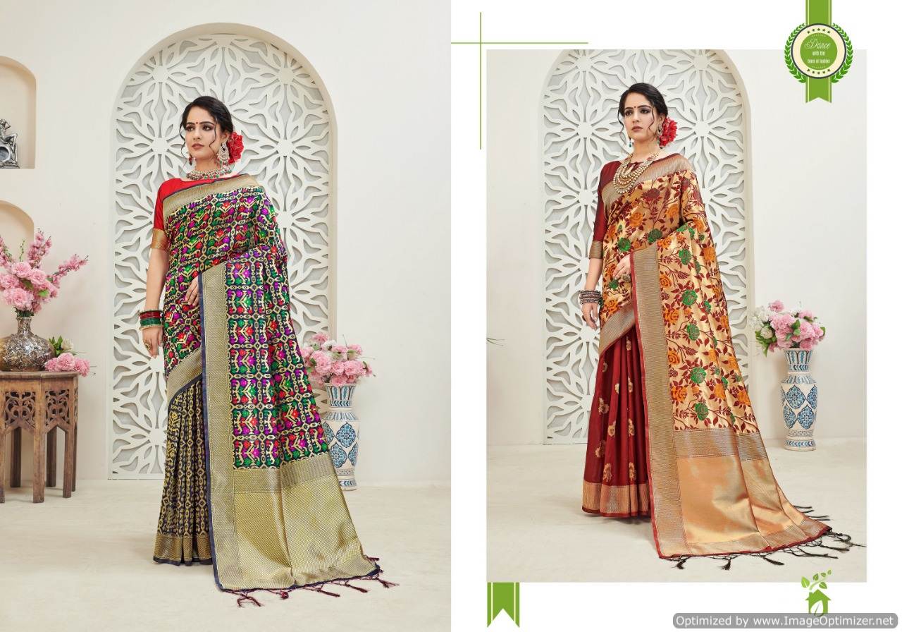 Titan Vol 8 By Ynf Banarasi Silk Saree Collection