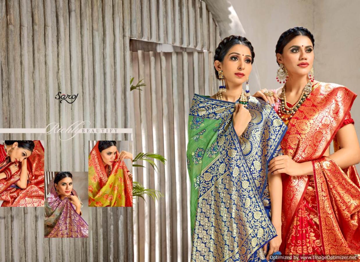 Vaibhavi By Saroj Banarasi Silk Designer Sarees Collection