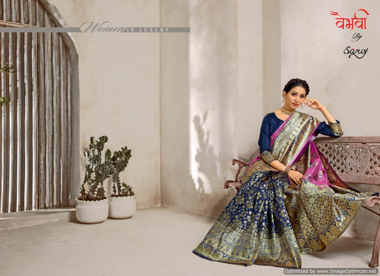 Vaibhavi By Saroj Banarasi Silk Designer Sarees Collection