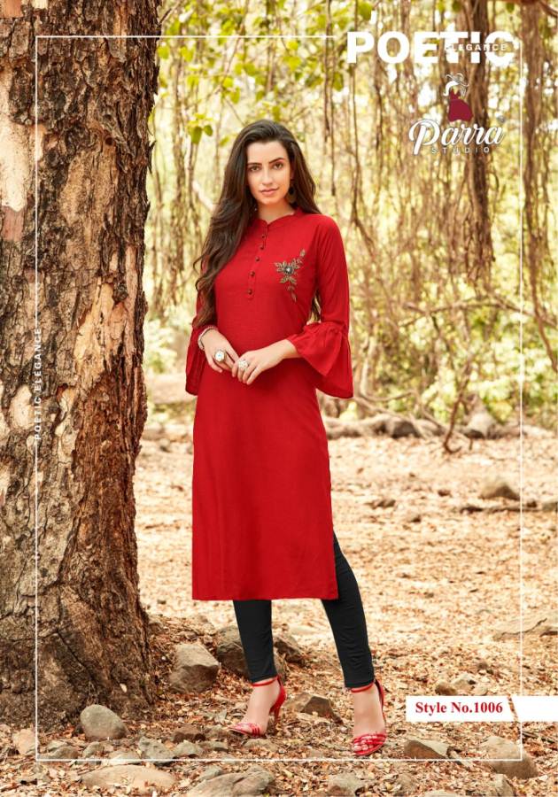 Vastram By Parra Studio Pure Rayon Designer Kurti Collection