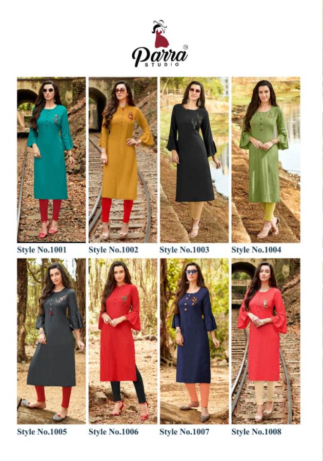 Vastram By Parra Studio Pure Rayon Designer Kurti Collection